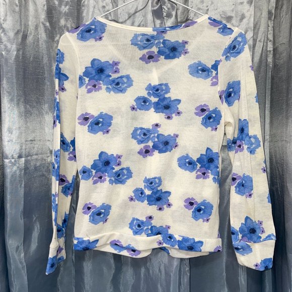 UNKNOWN BRAND - Gorgeous Blue & White Floral Cardigan - Unknown Size, Read On... - Picture 2 of 6